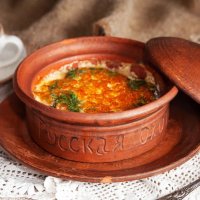 Картофельный дерун с жульеном из грибов