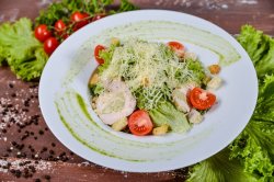 Цезарь с креветками Цезарь с креветками